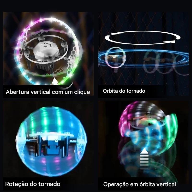 Drone FX41 Autora Ball Giro 360 Luzes Estável Criança/Adulto